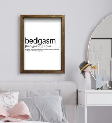 BK Gift Yatak Odası Konseptli Doğal Masif Ahşap Çerçeveli Tablo-31