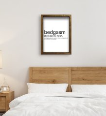 BK Gift Yatak Odası Konseptli Doğal Masif Ahşap Çerçeveli Tablo-31