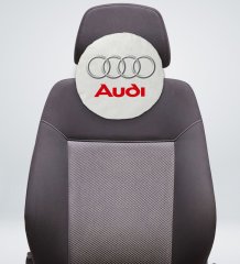 BK Gift Audi Tasarımlı Yuvarlak Araç Koltuk Yastığı-2