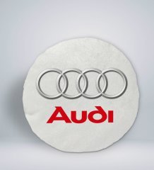 BK Gift Audi Tasarımlı Yuvarlak Araç Koltuk Yastığı-2