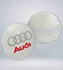BK Gift Audi Tasarımlı Yuvarlak Araç Koltuk Yastığı-2
