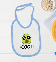 BK Kids Cool Tasarımlı Mavi Bebek Body Zıbın ve Mama Önlüğü Hediye Seti-1