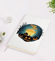 Kişiye Özel Happy Halloween Tasarımlı Beyaz Defter-14