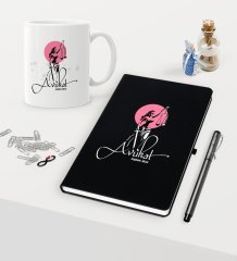 Kişiye Özel Avukat Temalı Siyah Defter Kalem Kupa Seti - 10