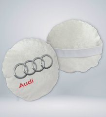 BK Gift Audi Tasarımlı Yuvarlak Araç Koltuk Yastığı-1