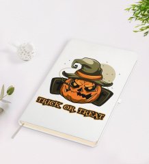 BK Gift Halloween Trick or Treat Tasarımlı Beyaz Defter-1