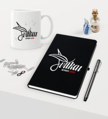 Kişiye Özel Avukat Temalı Siyah Defter Kalem Kupa Seti - 9