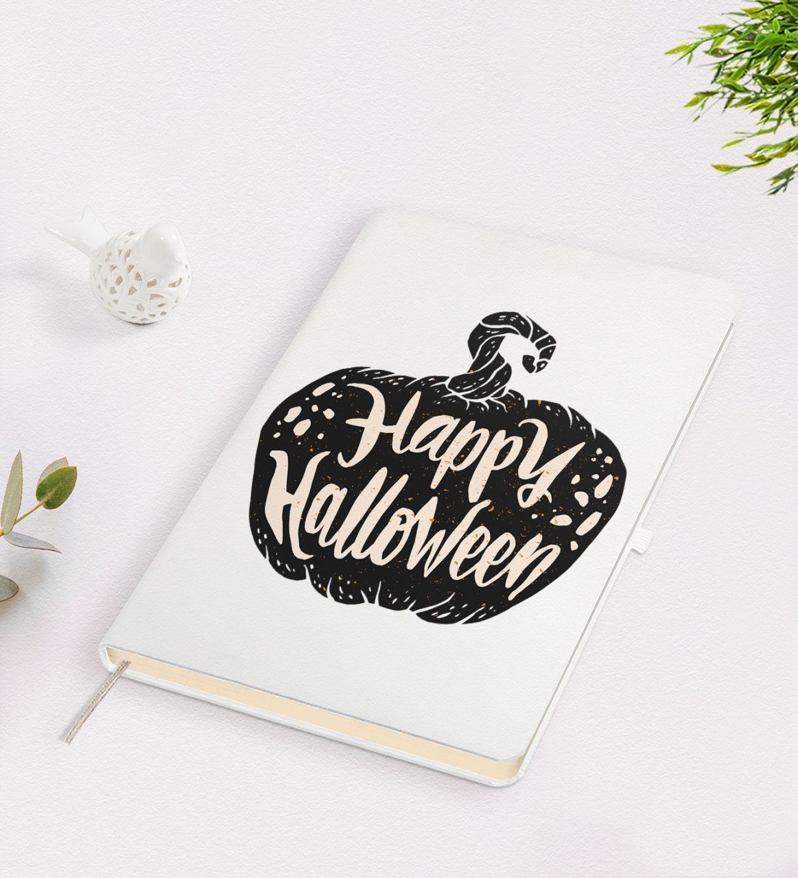 BK Gift Happy Halloween Tasarımlı Beyaz Defter-9