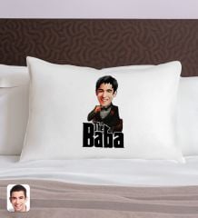 BK Gift Kişiye Özel Karikatürlü The Baba Tasarımlı Pamuklu Yastık Kılıfı-5 50x70cm, Babaya Hediye, Babalar Günü Hediyeleri