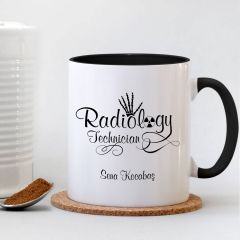 Kişiye Özel Mesleki Radiology Technician Siyah Kupa Bardak