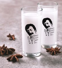 Kişiye Özel Renkli Baskılı Çılgınlar Gibi İkili Rakı Bardağı Seti-1