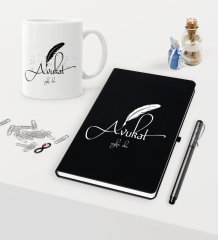 Kişiye Özel Avukat Temalı Siyah Defter Kalem Kupa Seti - 6