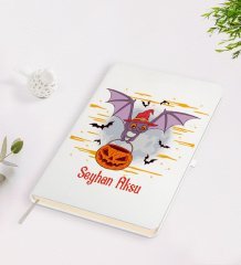 Kişiye Özel Happy Halloween Tasarımlı Beyaz Defter-8