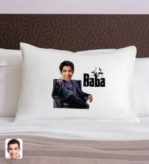 BK Gift Kişiye Özel Karikatürlü The Baba Tasarımlı Pamuklu Yastık Kılıfı-2 50x70cm, Babaya Hediye, Babalar Günü Hediyeleri