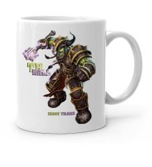 Kişiye Özel World of Warcraft Thrall Beyaz Kupa Bardak - 1