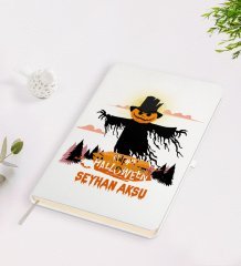 Kişiye Özel Happy Halloween Tasarımlı Beyaz Defter-7