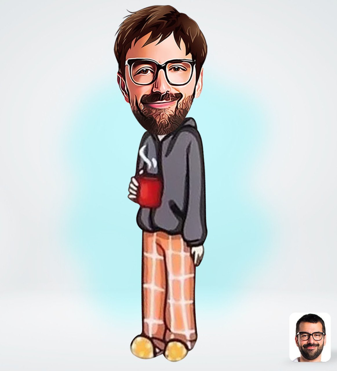 Kişiye Özel Erkek Tasarımlı Dijital Karikatür-60
