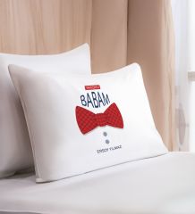 BK Gift Kişiye Özel Baba Temalı Pamuklu Yastık Kılıfı-11 50x70cm, Babaya Hediye, Babalar Günü Hediyeleri