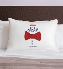BK Gift Kişiye Özel Baba Temalı Pamuklu Yastık Kılıfı-11 50x70cm, Babaya Hediye, Babalar Günü Hediyeleri