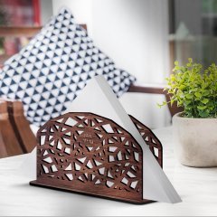 Kişiye Özel Ahşap Peçetelik - Model 4-8