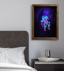 BK Gift Yatak Odası Konseptli Doğal Masif Ahşap Çerçeveli Tablo-22