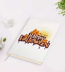 BK Gift Happy Halloween Tasarımlı Beyaz Defter-3