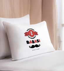 BK Gift Kişiye Özel Baba Temalı Pamuklu Yastık Kılıfı-9 50x70cm, Babaya Hediye, Babalar Günü Hediyeleri