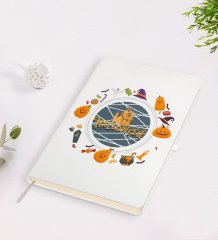 BK Gift Halloween Tasarımlı Beyaz Defter-4