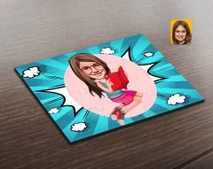 Kişiye Özel Kız Çocuk Karikatürlü Ahşap Puzzle-5