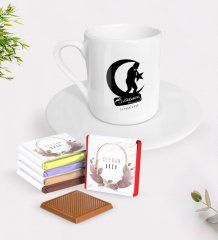 Kişiye Özel Atatürk Temalı Türk Kahvesi Fincanı ve Çikolata Hediye Seti-32