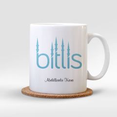 Kişiye Özel Bitlis Beyaz Kupa Bardak - 001