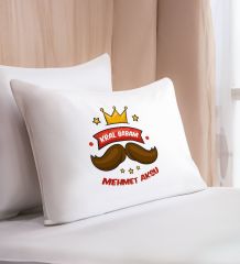 BK Gift Kişiye Özel Baba Temalı Pamuklu Yastık Kılıfı-3 50x70cm, Babaya Hediye, Babalar Günü Hediyeleri