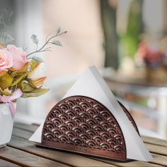 Kişiye Özel Ahşap Peçetelik - Model 3-8