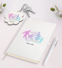 Kişiye Özel Özel Eğitim Öğretmeni Beyaz Defter Kalem ve Anahtarlık Hediye Seti-2