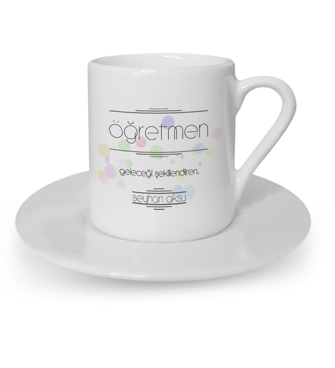 Kişiye Özel Öğretmen Anlamı Türk Kahvesi Fincanı - 1