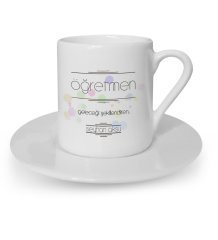 Kişiye Özel Öğretmen Anlamı Türk Kahvesi Fincanı - 1