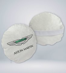 BK Gift Aston Martin Tasarımlı Yuvarlak Araç Koltuk Yastığı-1