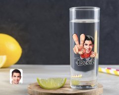 Kişiye Özel Renkli Baskılı Erkek Karikatürlü Vodka Bardağı-33