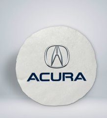 BK Gift Acura Tasarımlı Yuvarlak Araç Koltuk Yastığı-1