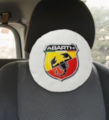 BK Gift Abarth Tasarımlı Yuvarlak Araç Koltuk Yastığı-1