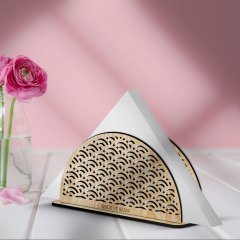 Kişiye Özel Ahşap Peçetelik - Model 3-1