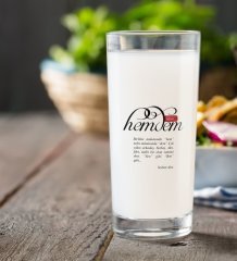 Kişiye Özel Renkli Baskılı Mânâ Hemdem Rakı Bardağı-1