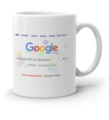 Kişiye Özel Google Dünyanın En İyi Öğretmeni Beyaz Kupa Bardak