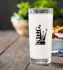 Kişiye Özel Renkli Baskılı King Rakı Bardağı-1