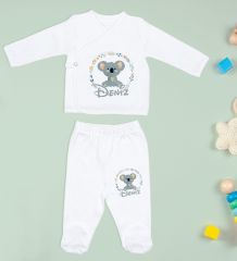BK Kids Kişiye Özel Hastane Çıkışı, Bebek Kıyafeti, Yeni Doğan Bebek Hediyesi, 6 Parça Beyaz Bebek Elbise Giyim Seti-29