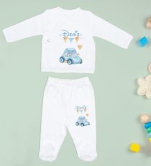 BK Kids Kişiye Özel Hastane Çıkışı, Bebek Kıyafeti, Yeni Doğan Bebek Hediyesi, 6 Parça Beyaz Bebek Elbise Giyim Seti-28