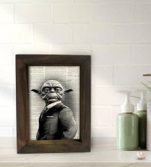 BK Gift Banyo Dekoratif Doğal Masif Ahşap Çerçeve 15x20cm-39