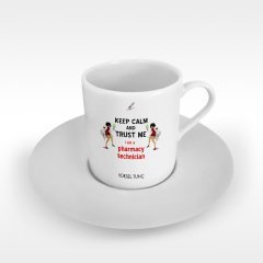 Kişiye Özel Mesleki Eczacı Teknisyeni Türk Kahvesi Fincanı - 2
