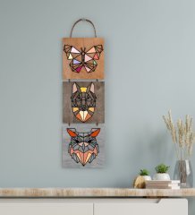 BK Gift 3 Parça İpli Ahşap Tablo Seti-66