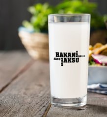 Kişiye Özel Renkli Baskılı İsimli Rakı Bardağı-29